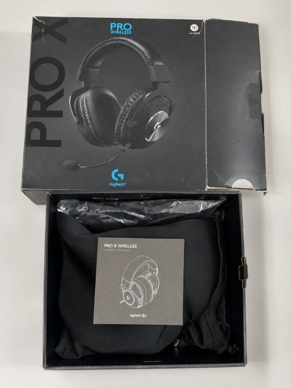 Logitech G PRO X Wireless LIGHTSPEED Gaming Headset Black Complete in Box